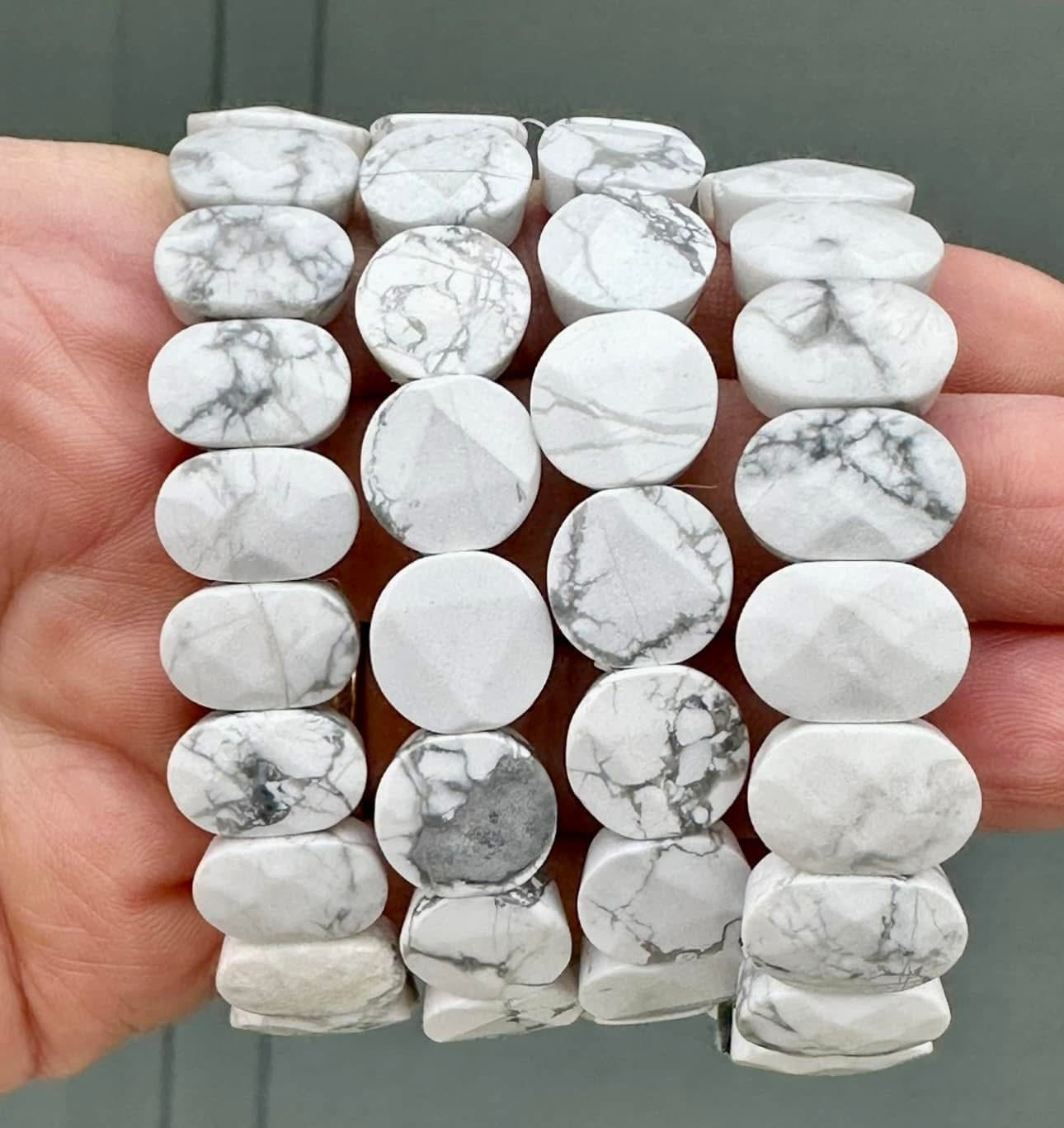 Howlite Oval Bracelet