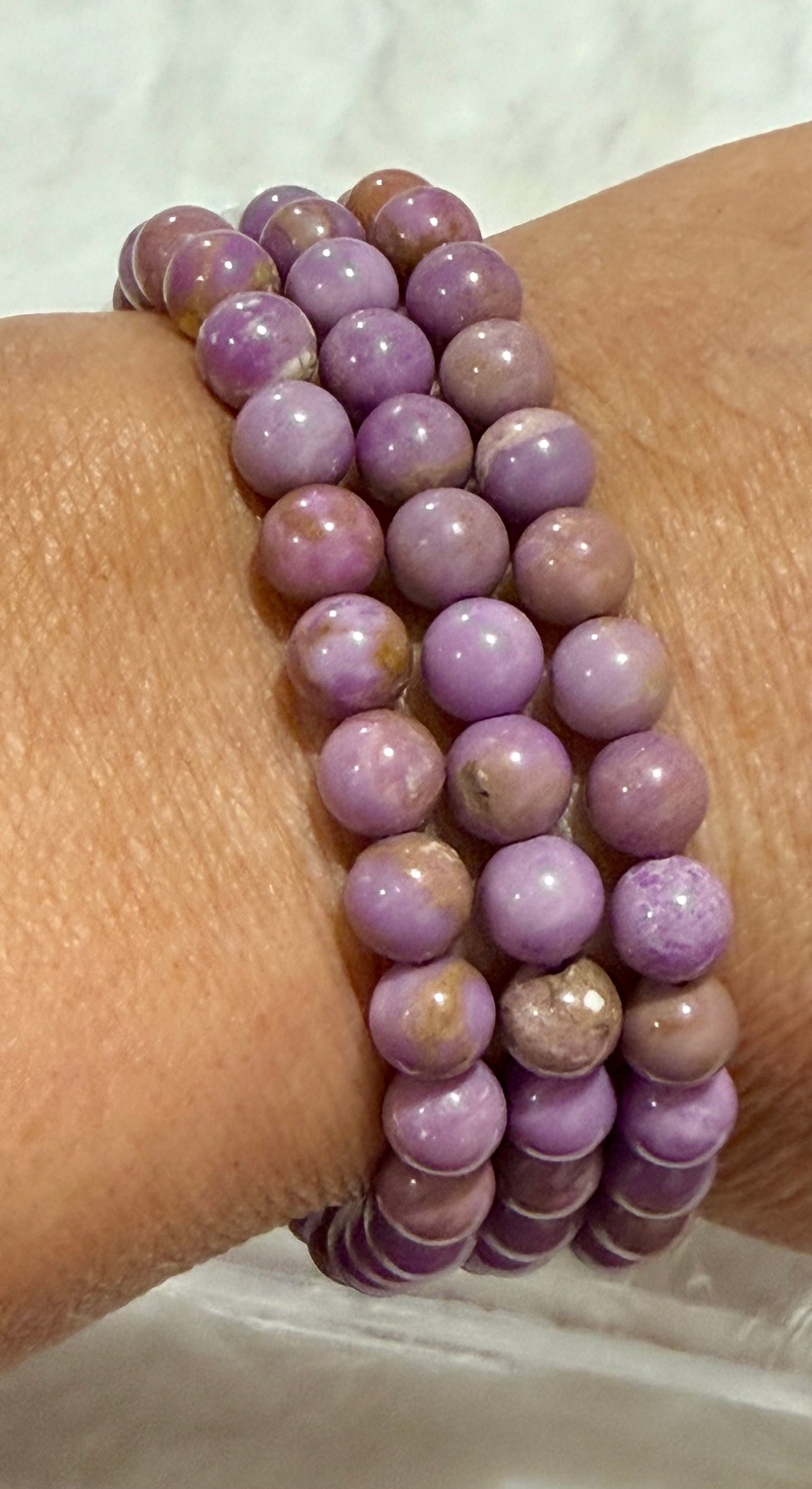 HQ Phosphosiderite Bracelet 6mm & 8mm