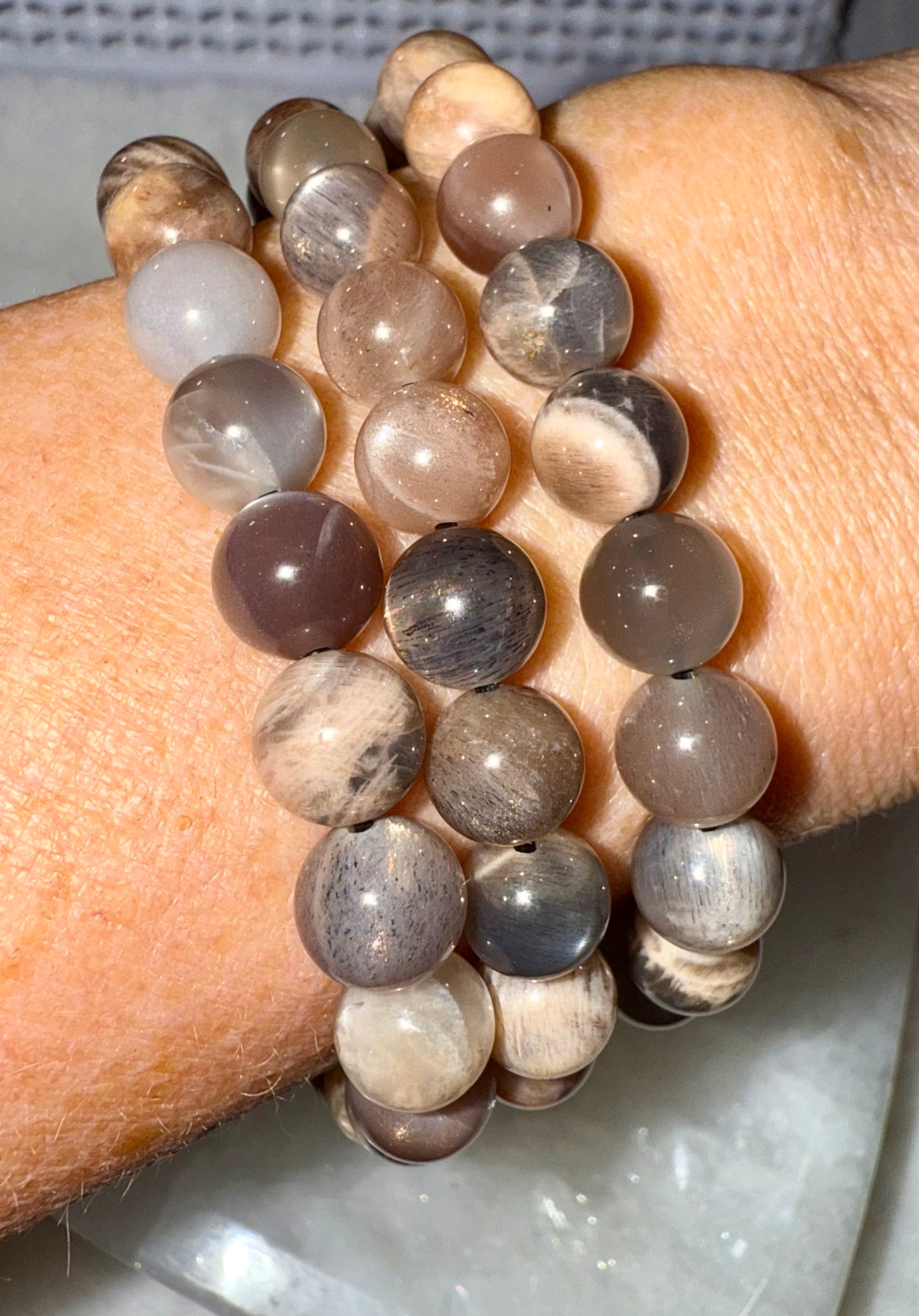 Black Moonstone Bracelet 8mm