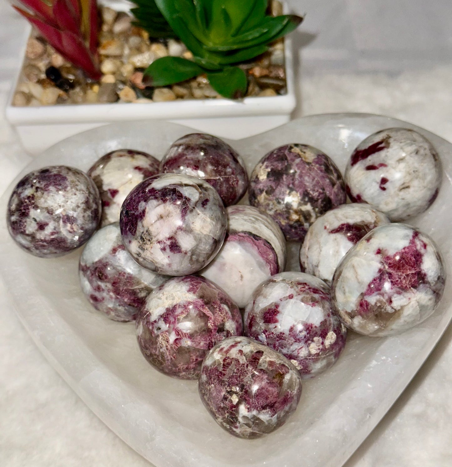 Pink Tourmaline Tumbles