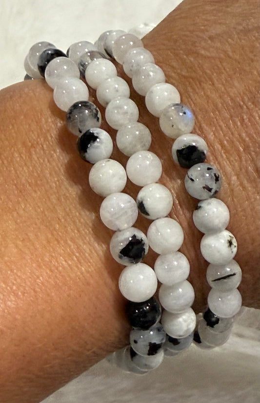 Rainbow Moonstone Bracelet 8mm