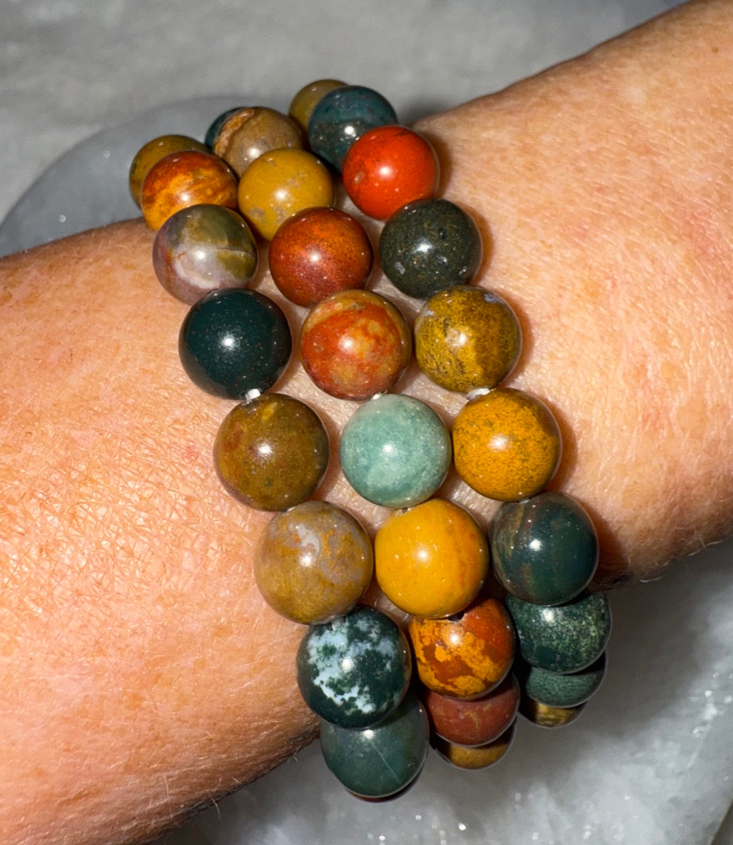 Ocean Jasper Bracelet 8mm