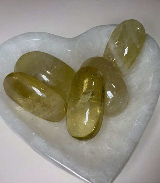 Citrine Palm Stones