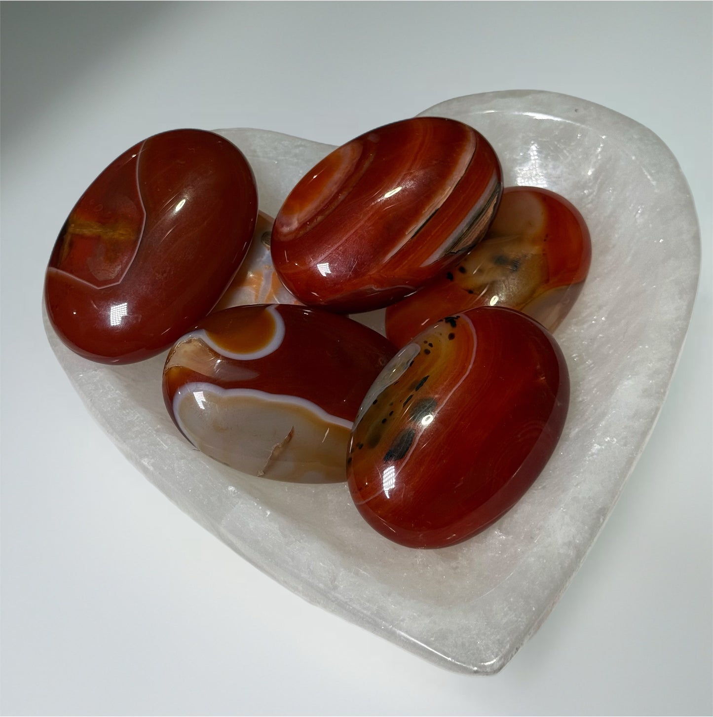 Carnelian Palm Stones