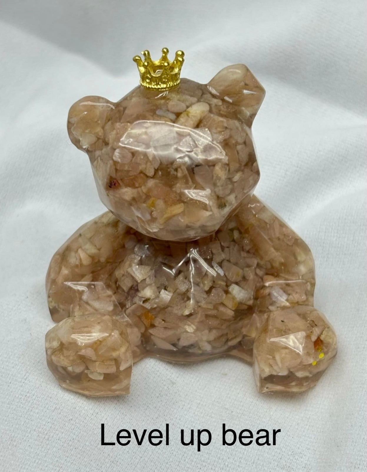 Peach Moonstone - "Level Up Bear"