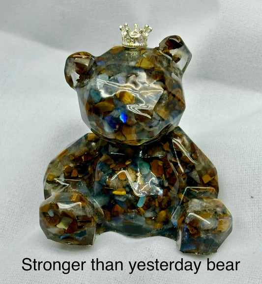 Tigers Eye & Labradorite - Stronger Thank Yesterday Bear"