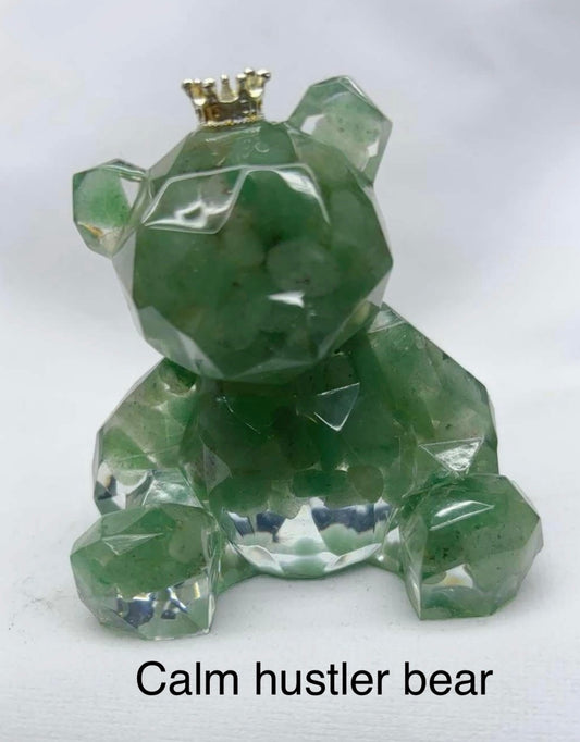 Green Aventurine - "Calm Hustler Bear"