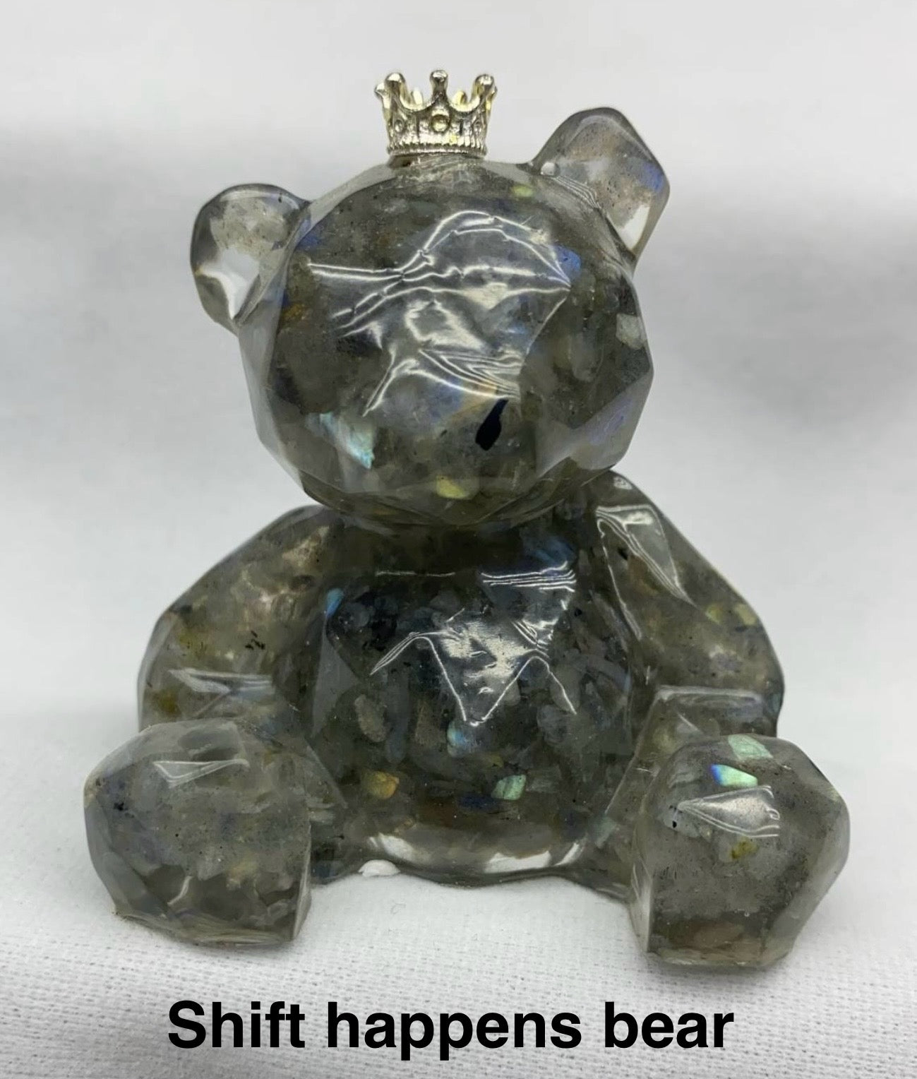 Labradorite - "Shift Happens Bear"