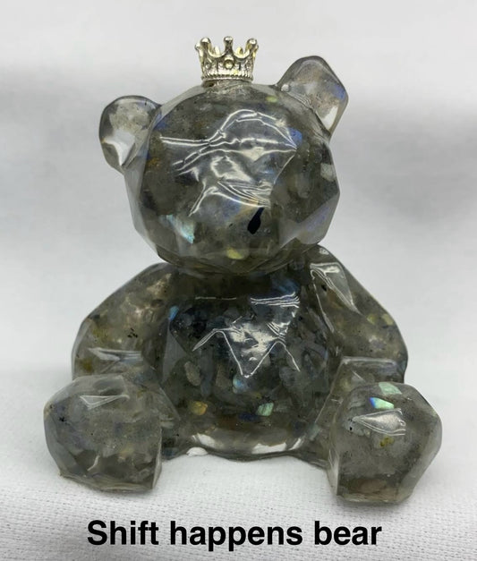 Labradorite - "Shift Happens Bear"