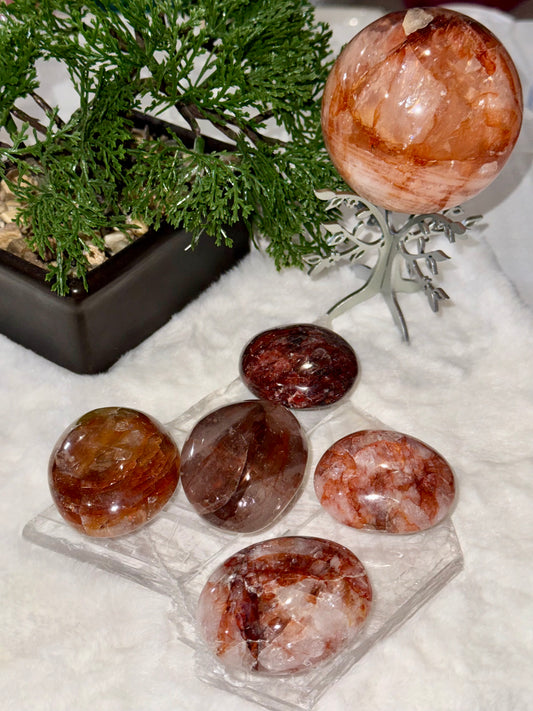 Fire Quartz Palmstones
