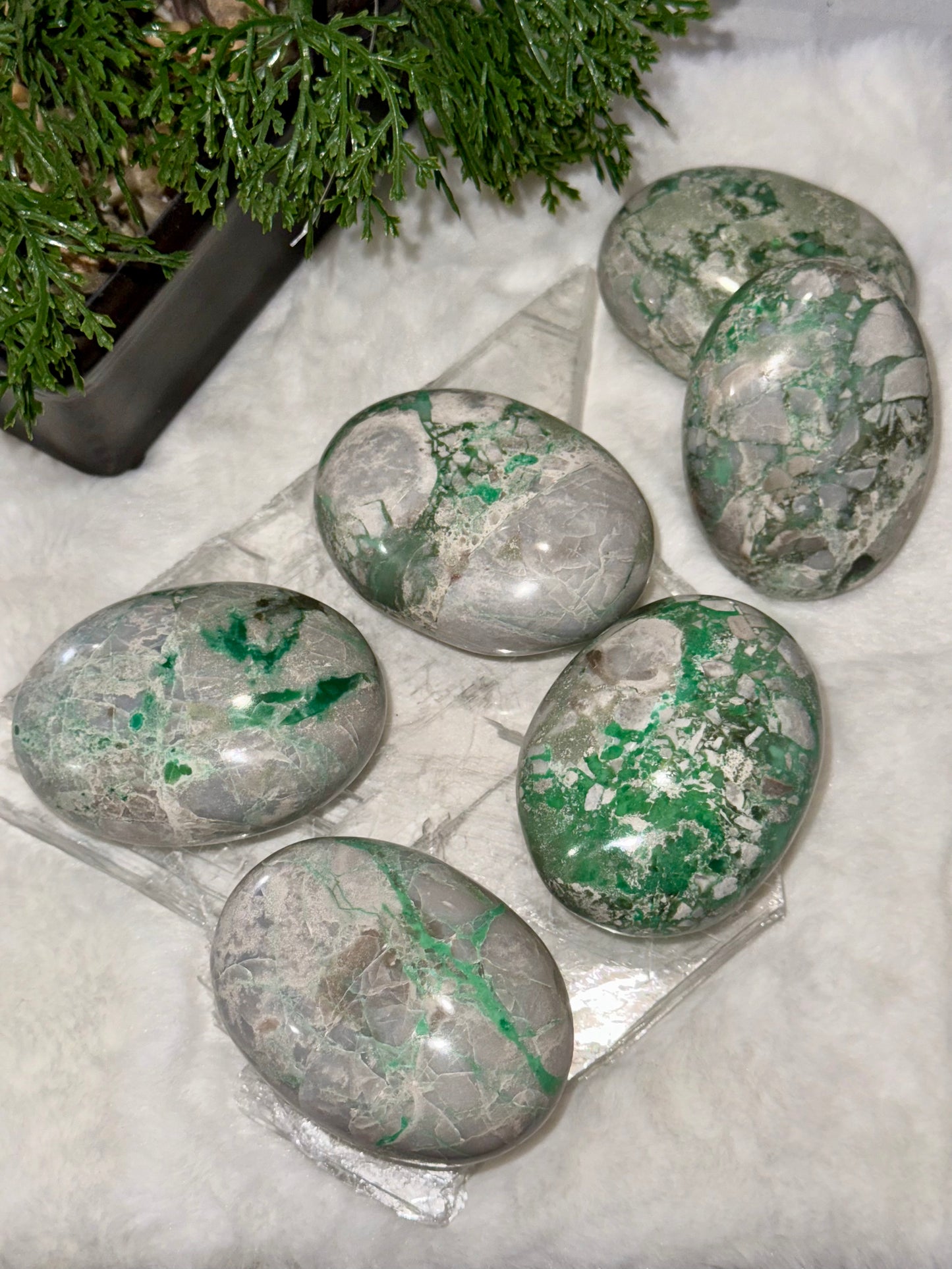 Variscite Palm Stones