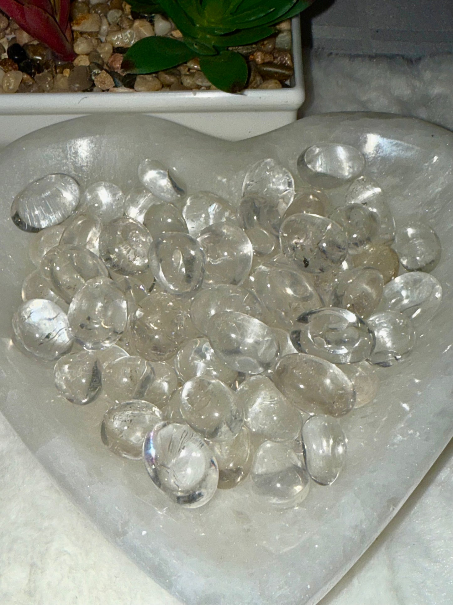 Clear Quartz Tumbles